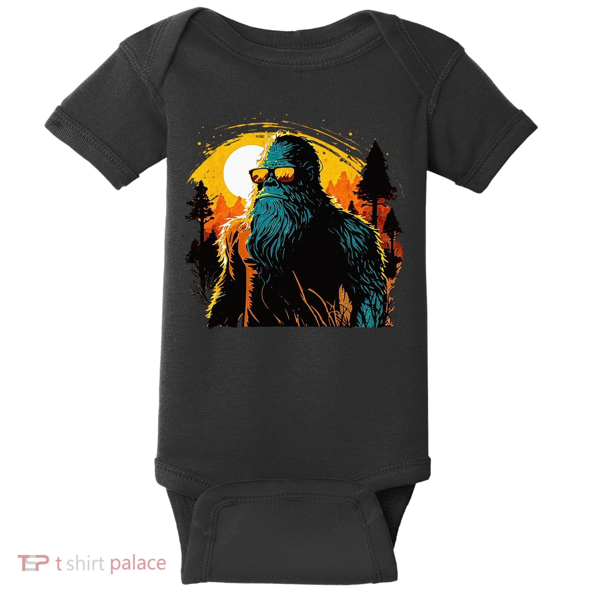 Bigfoot Sasquatch Cool Yeti Baby Bodysuit