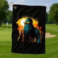 Bigfoot Sasquatch Cool Yeti Golf Towel thumb 1