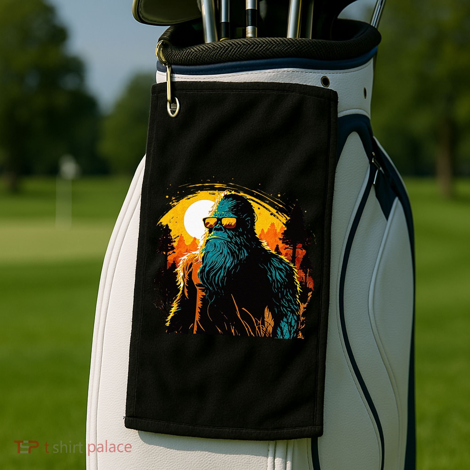 Bigfoot Sasquatch Cool Yeti Golf Towel