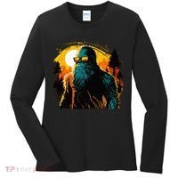 Bigfoot Sasquatch Cool Yeti Women's Long Sleeve Shirt thumb 0