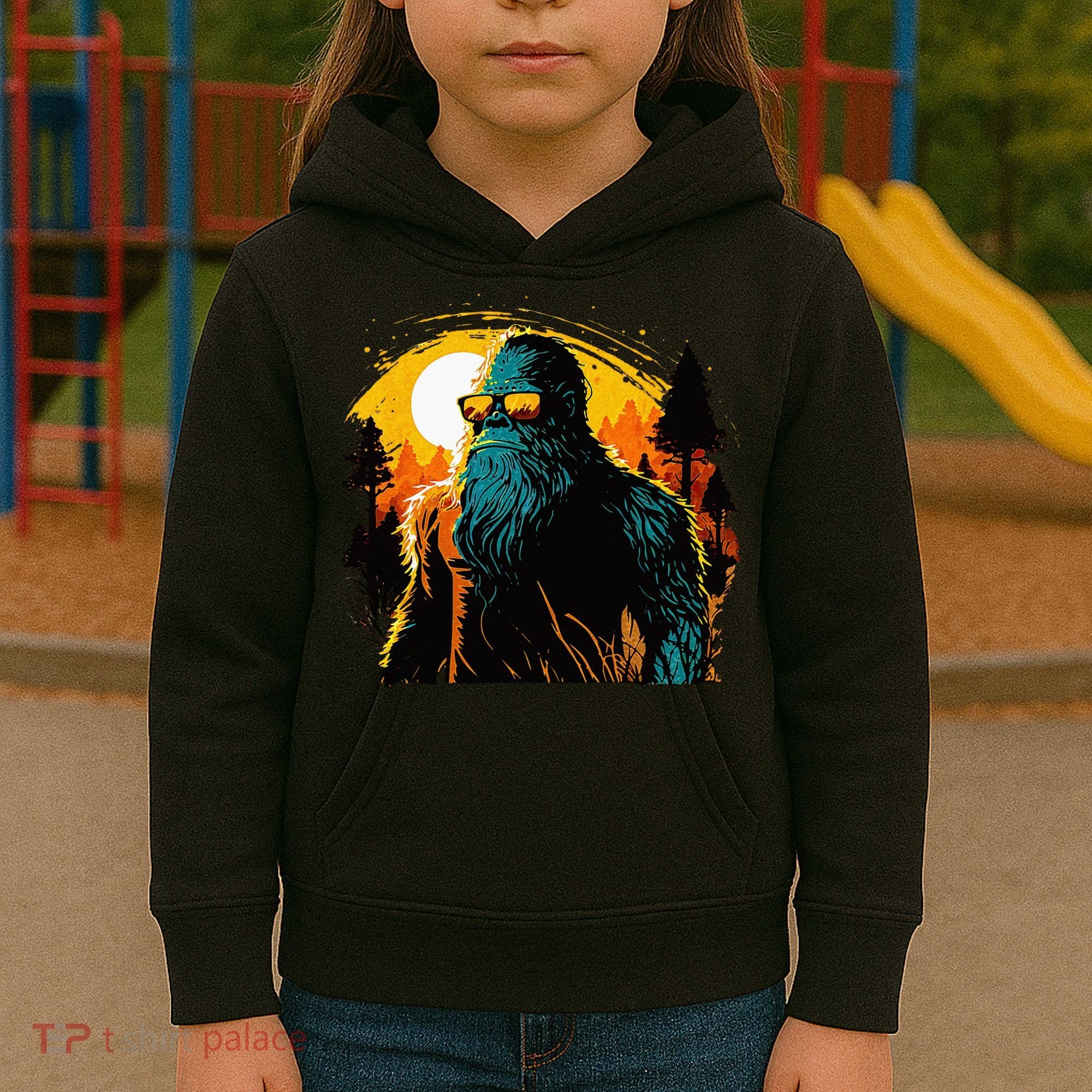 Bigfoot Sasquatch Cool Yeti Kids Hoodie