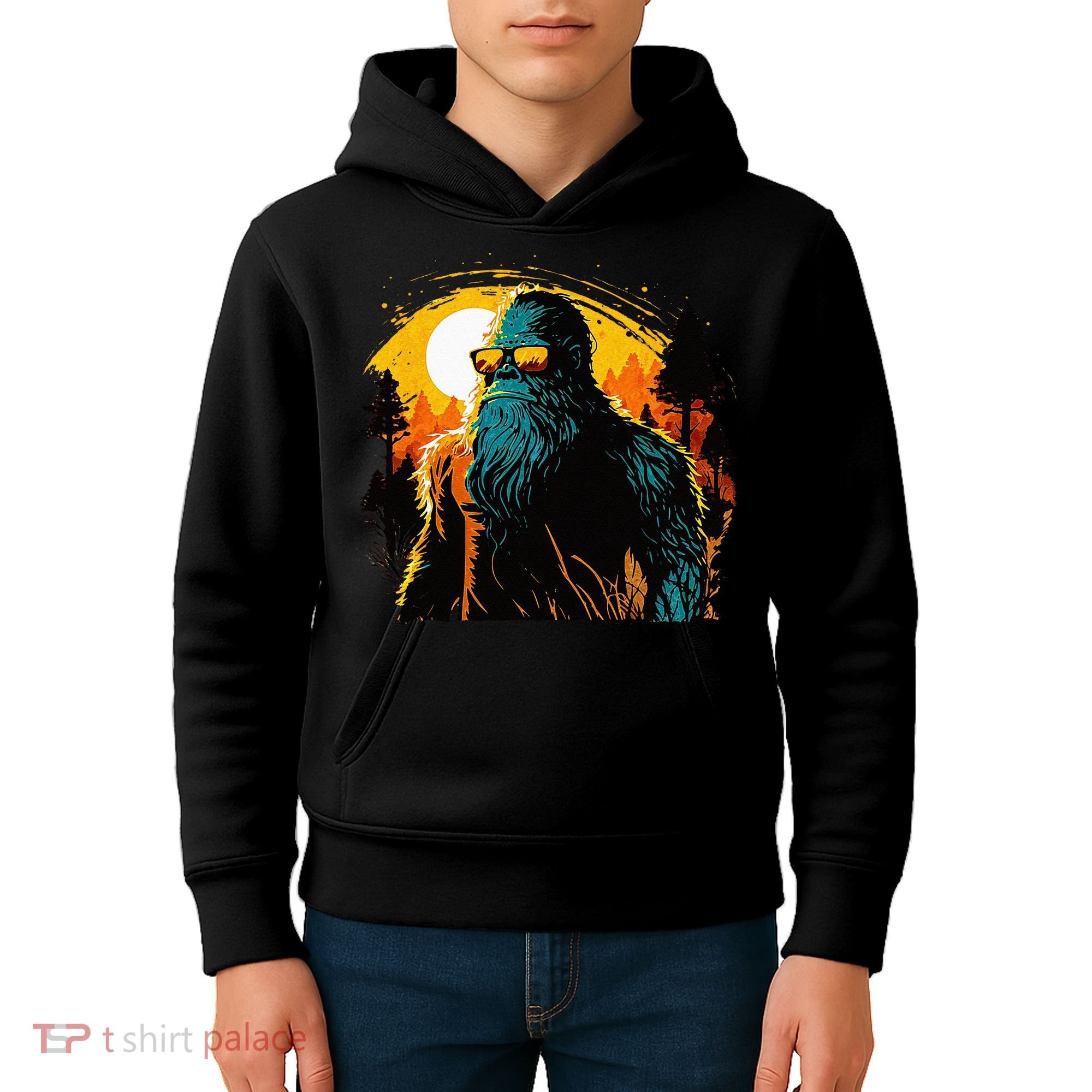 Bigfoot Sasquatch Cool Yeti Kids Hoodie