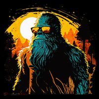 Bigfoot Sasquatch Cool Yeti Kids T-Shirt thumb 4