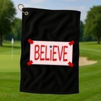 Believe Philadelphia Baseball Fan Golf Towel thumb 1