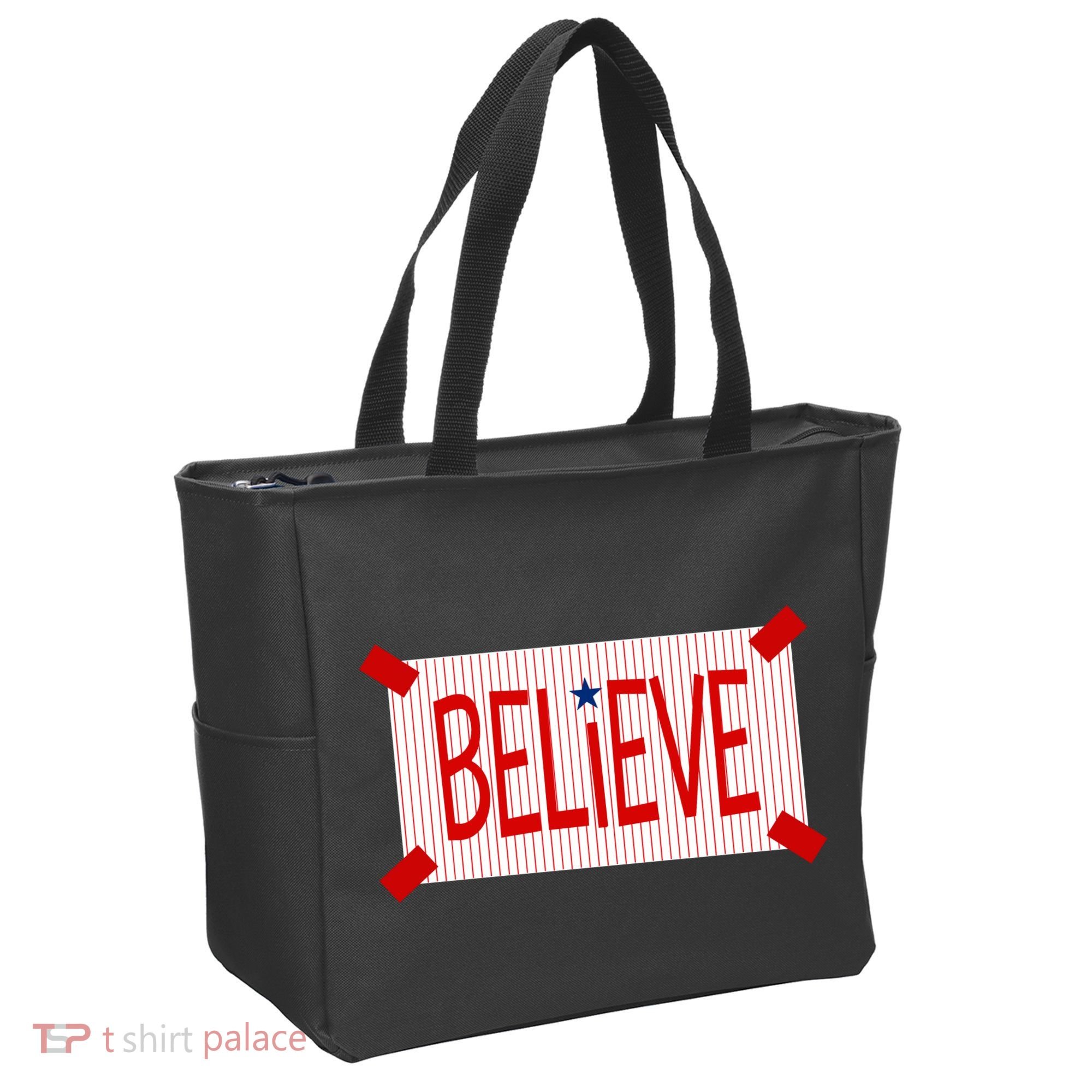 Believe Philadelphia Baseball Fan Tote Bag