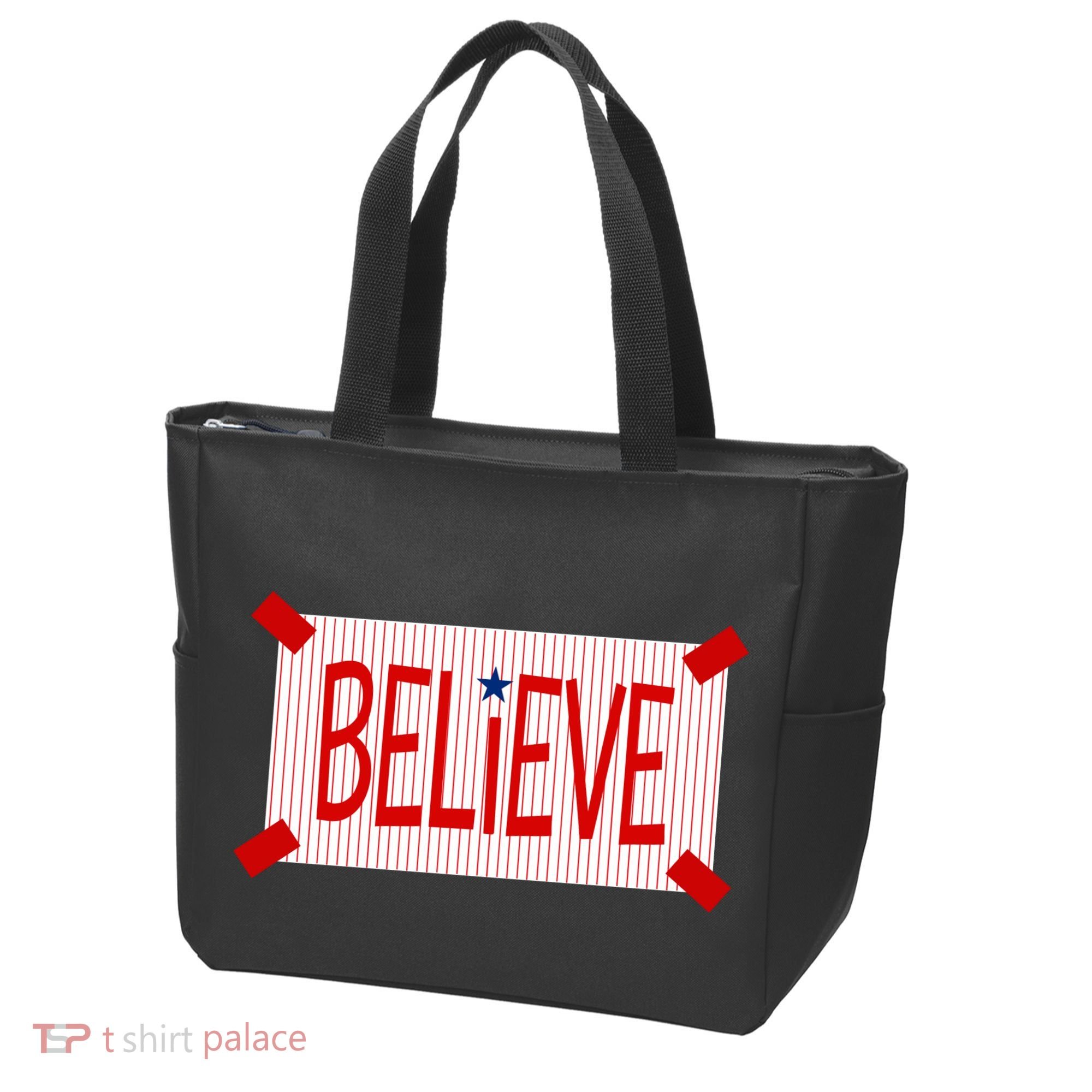 Believe Philadelphia Baseball Fan Tote Bag