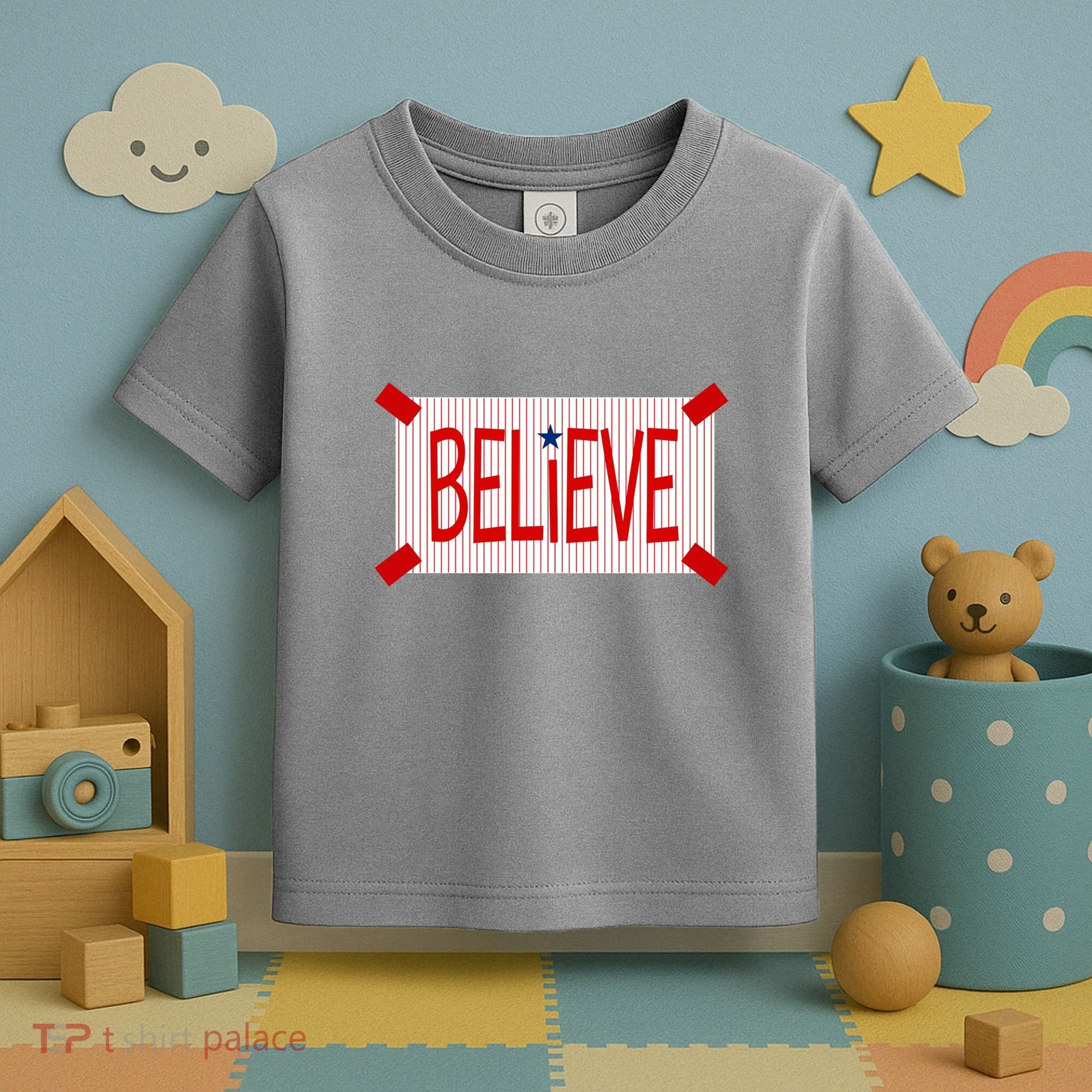 Believe Philadelphia Baseball Fan Toddler T-Shirt