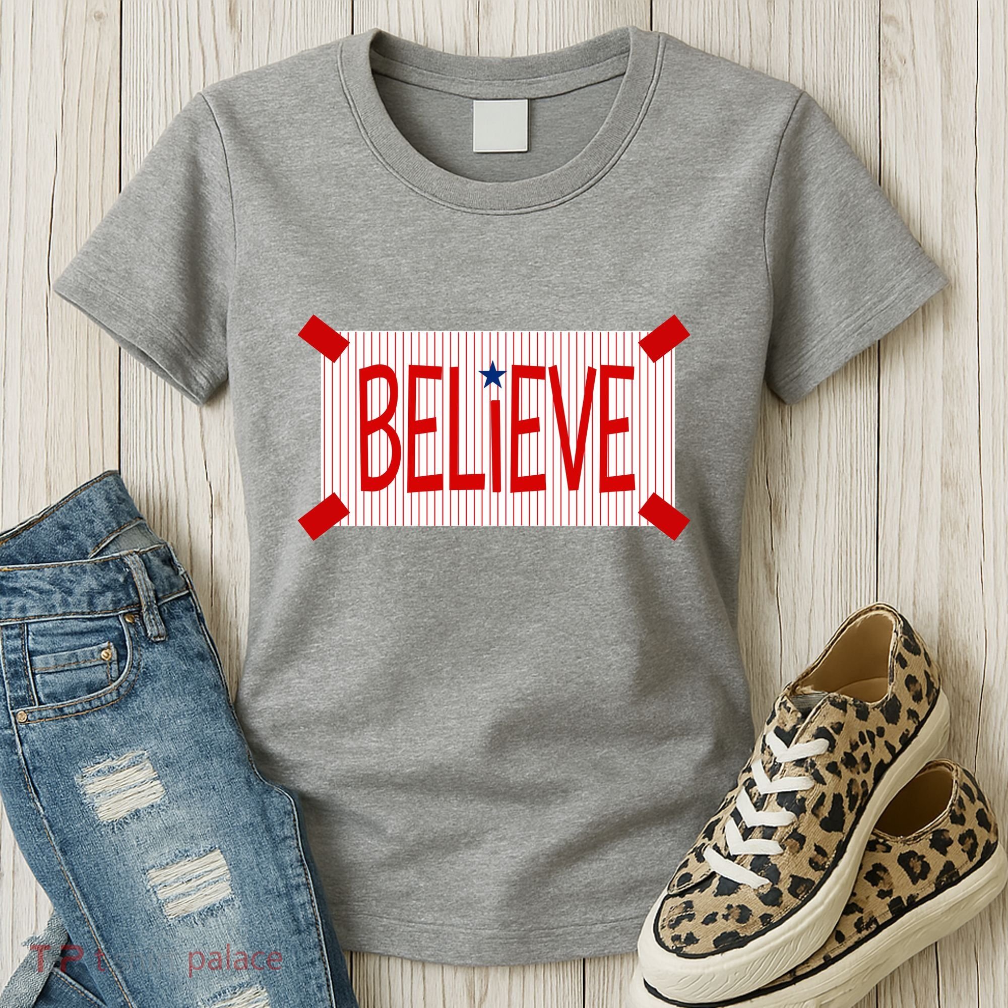Believe Philadelphia Baseball Fan Women's T-Shirt