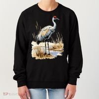 birding sandhill crane nebraska Sandhill cranes Women's Sweatshirt thumb 0