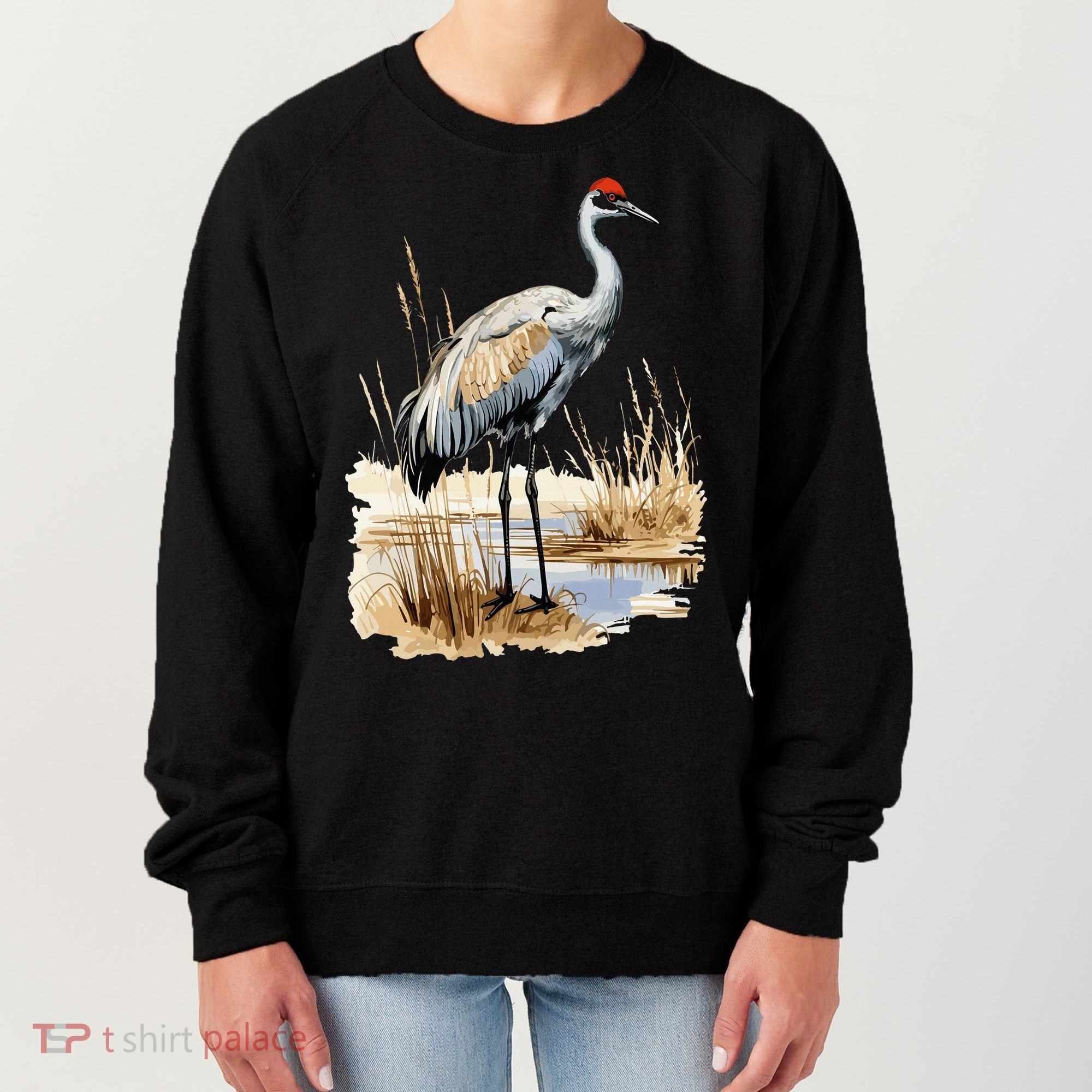 birding sandhill crane nebraska Sandhill cranes Women's Sweatshirt