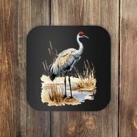 birding sandhill crane nebraska Sandhill cranes Coaster thumb 0