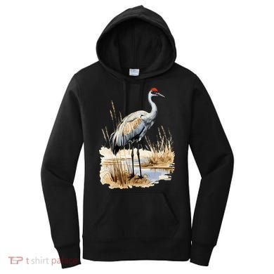 birding sandhill crane nebraska Sandhill cranes Women's Hoodie