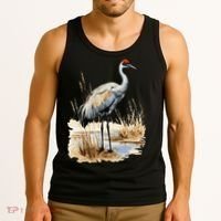 birding sandhill crane nebraska Sandhill cranes Tank Top thumb 3