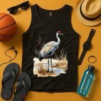 birding sandhill crane nebraska Sandhill cranes Tank Top thumb 4