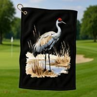 birding sandhill crane nebraska Sandhill cranes Golf Towel thumb 1