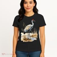 birding sandhill crane nebraska Sandhill cranes Women's T-Shirt thumb 4