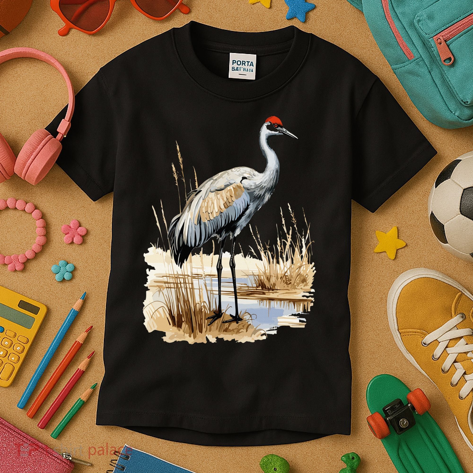 birding sandhill crane nebraska Sandhill cranes Kids T-Shirt
