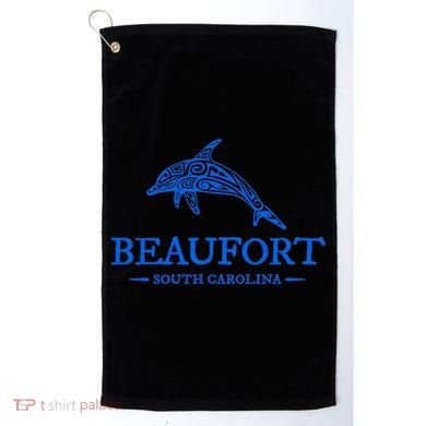 Beaufort South Carolina Dolphin Golf Towel