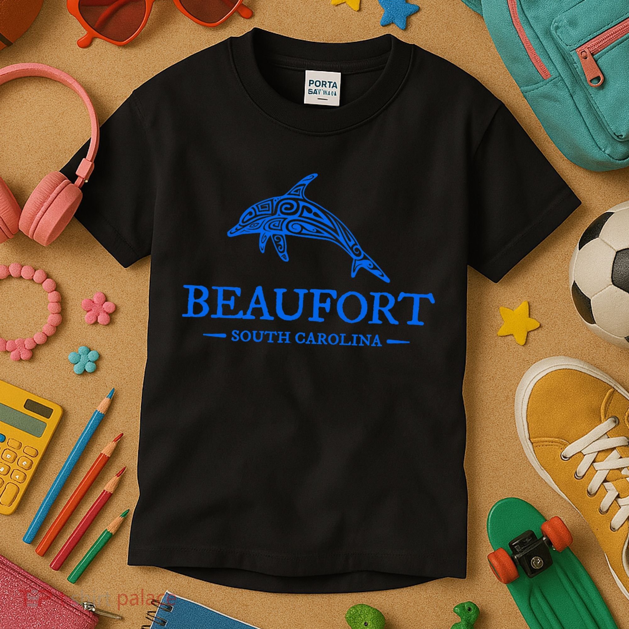 Beaufort South Carolina Dolphin Kids T-Shirt