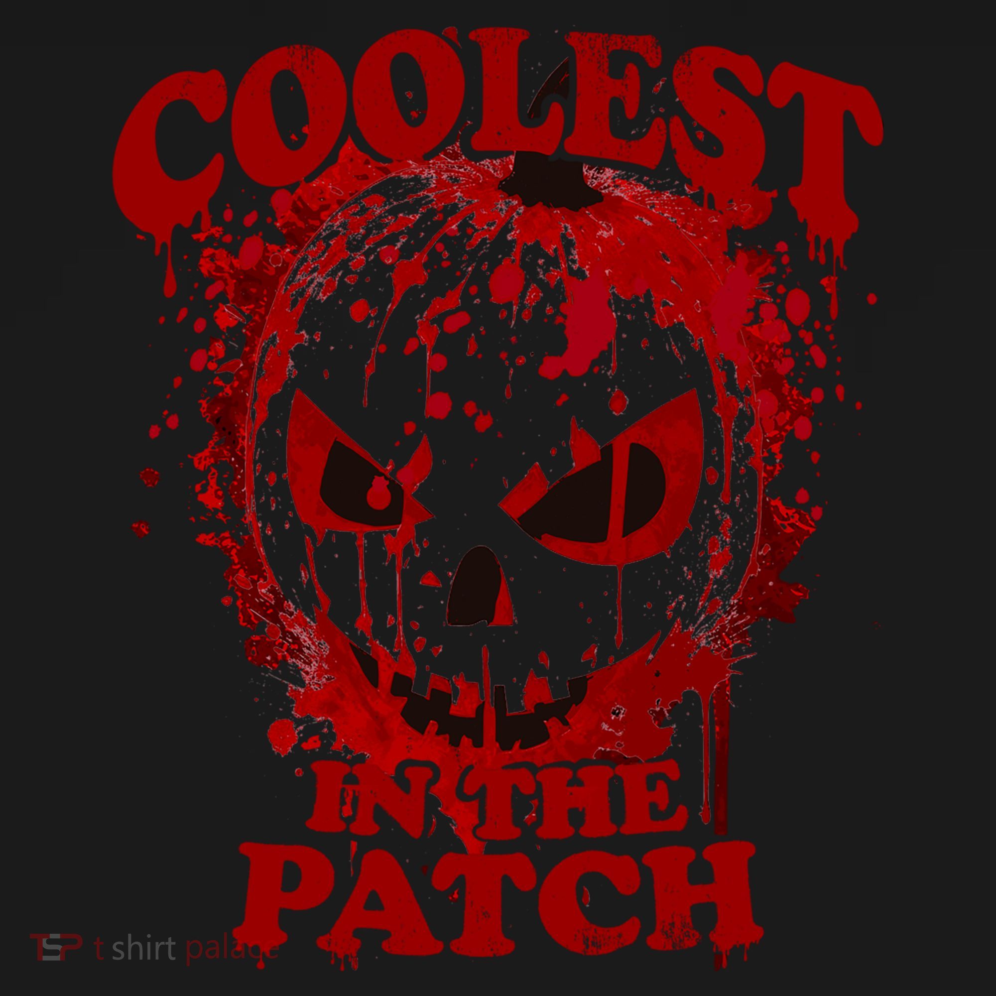 Blood Splatter Coolest Pumpkin In The Patch Bloody Halloween Meaningful Gift USA-Made Doggie Bandana