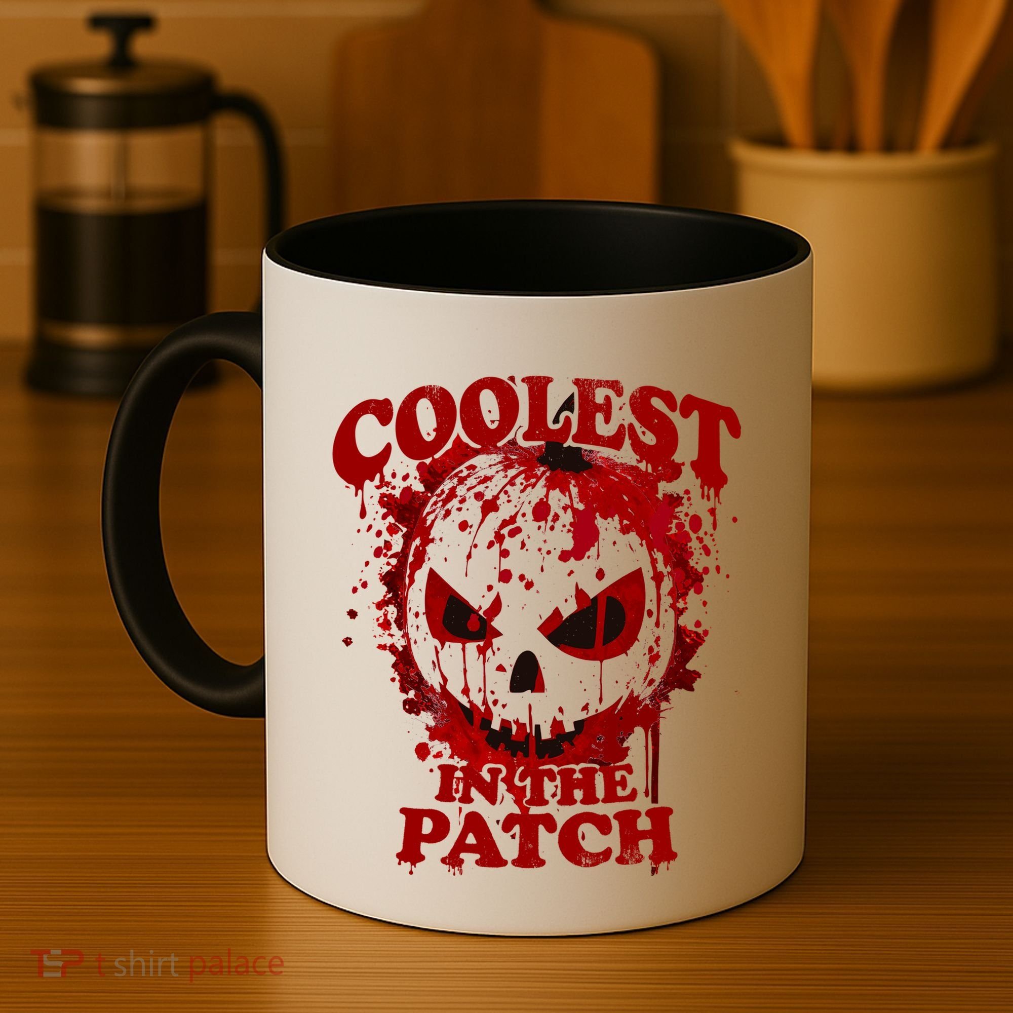 Blood Splatter Coolest Pumpkin In The Patch Bloody Halloween Meaningful Gift Coffee Mug