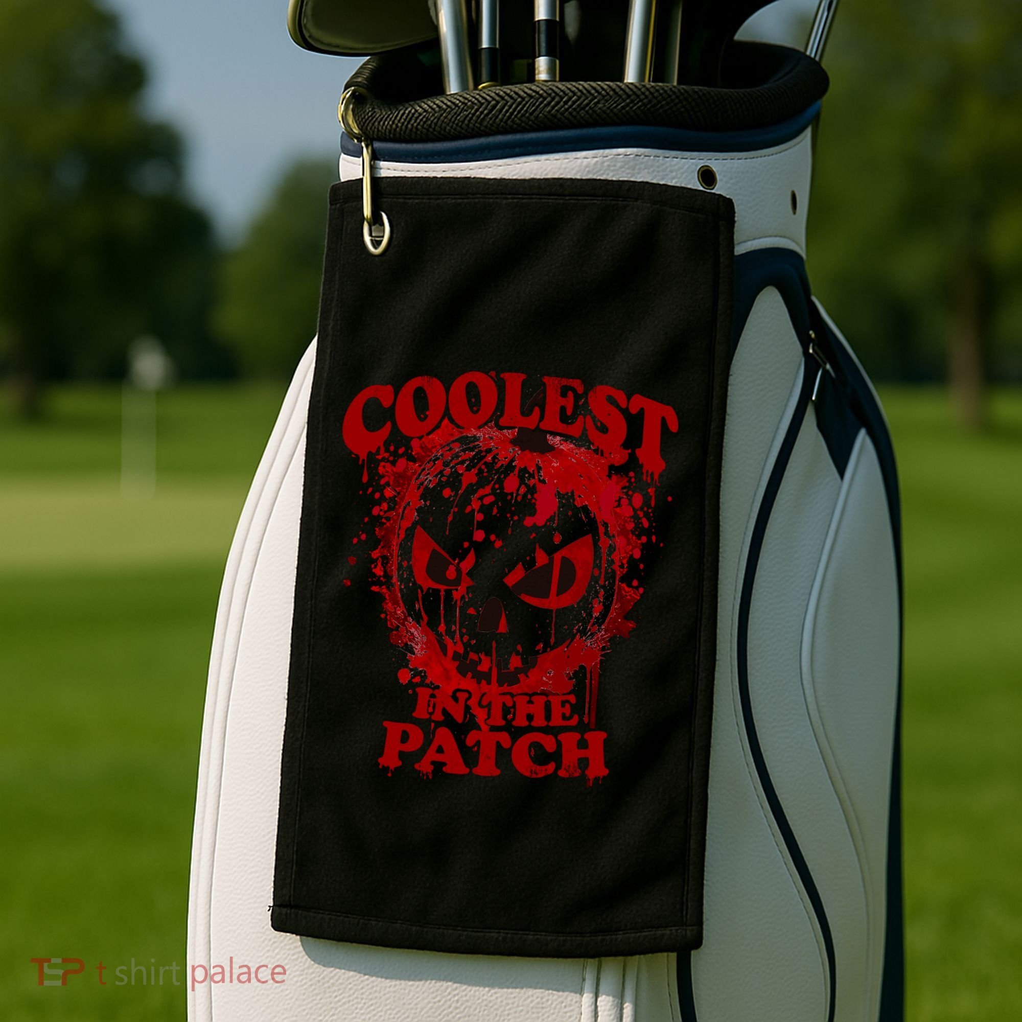 Blood Splatter Coolest Pumpkin In The Patch Bloody Halloween Meaningful Gift Golf Towel