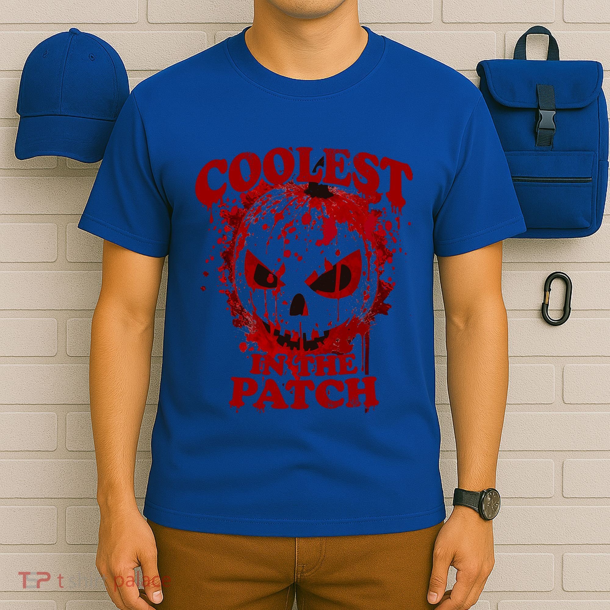 Blood Splatter Coolest Pumpkin In The Patch Bloody Halloween Meaningful Gift T-Shirt