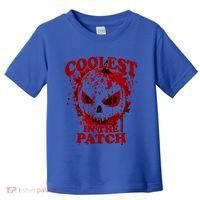 Blood Splatter Coolest Pumpkin In The Patch Bloody Halloween Meaningful Gift Toddler T-Shirt thumb 0