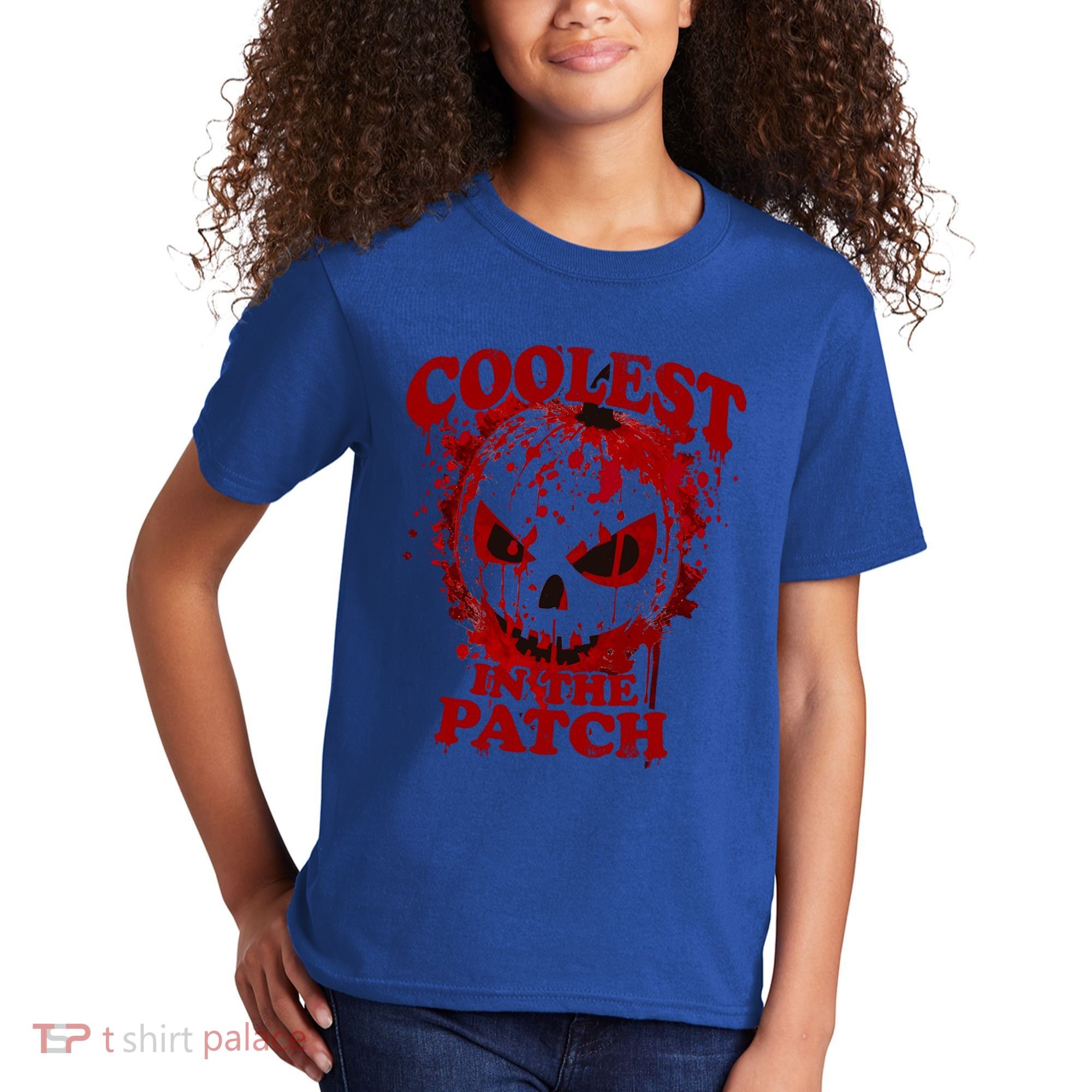 Blood Splatter Coolest Pumpkin In The Patch Bloody Halloween Meaningful Gift Kids T-Shirt