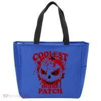 Blood Splatter Coolest Pumpkin In The Patch Bloody Halloween Meaningful Gift Tote Bag thumb 0