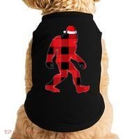 Bigfoot Santa Christmas Lights Xmas Boys Sasquatch Doggie Tank thumb 0