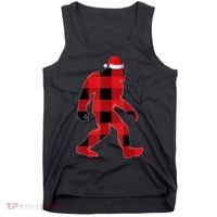 Bigfoot Santa Christmas Lights Xmas Boys Sasquatch Tank Top thumb 0