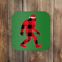 Bigfoot Santa Christmas Lights Xmas Boys Sasquatch Coaster thumb 0