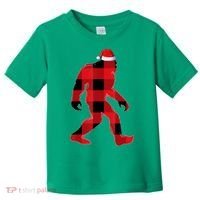 Bigfoot Santa Christmas Lights Xmas Boys Sasquatch Toddler T-Shirt thumb 0