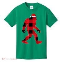 Bigfoot Santa Christmas Lights Xmas Boys Sasquatch Kids T-Shirt thumb 0
