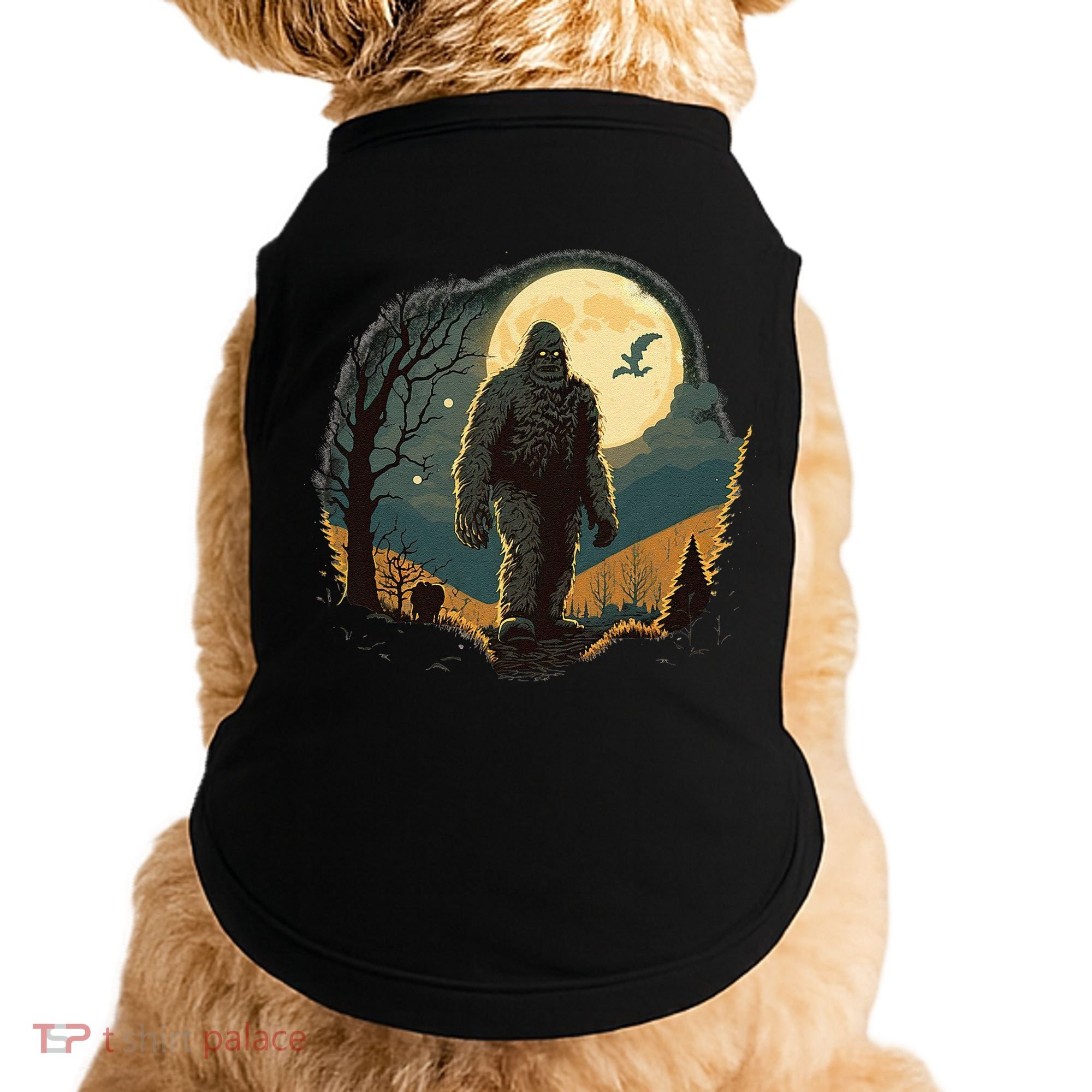 Bigfoot Sasquatch Cool Yeti Halloween Doggie Tank