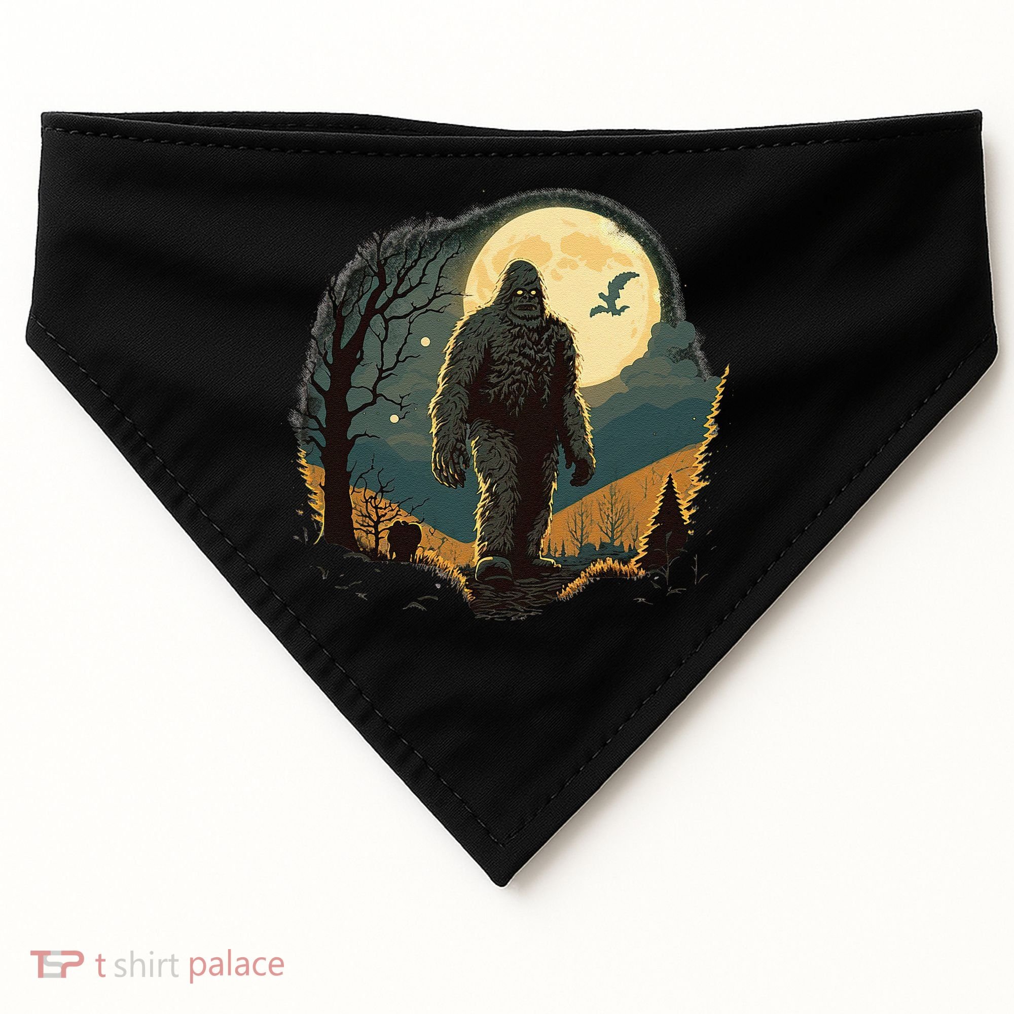 Bigfoot Sasquatch Cool Yeti Halloween USA-Made Doggie Bandana