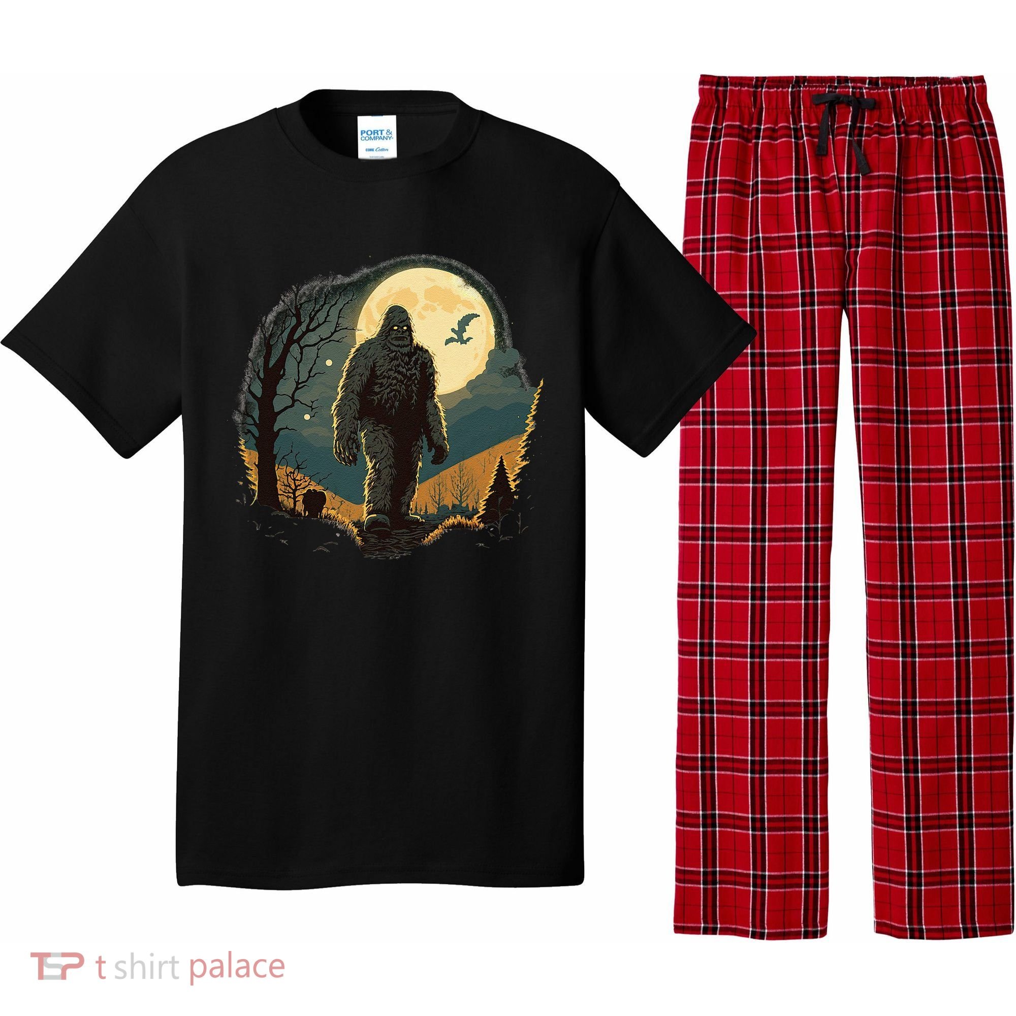 Bigfoot Sasquatch Cool Yeti Halloween Pajama Set