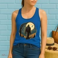 Bigfoot Sasquatch Cool Yeti Halloween Women's Tank Top thumb 2