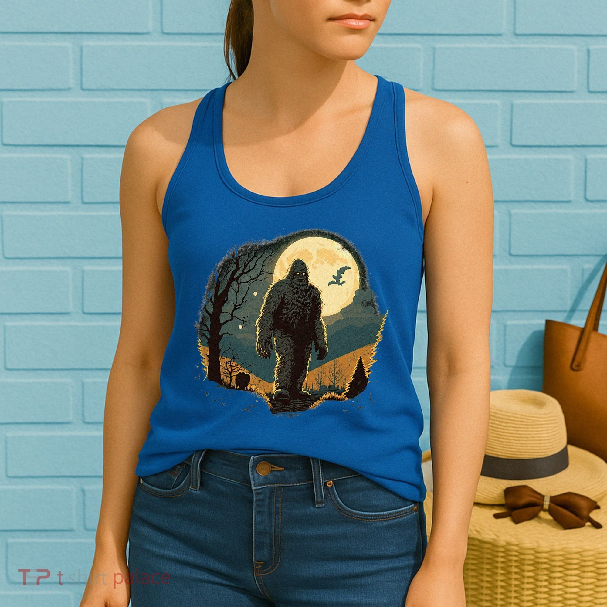Bigfoot Sasquatch Cool Yeti Halloween Women's Tank Top