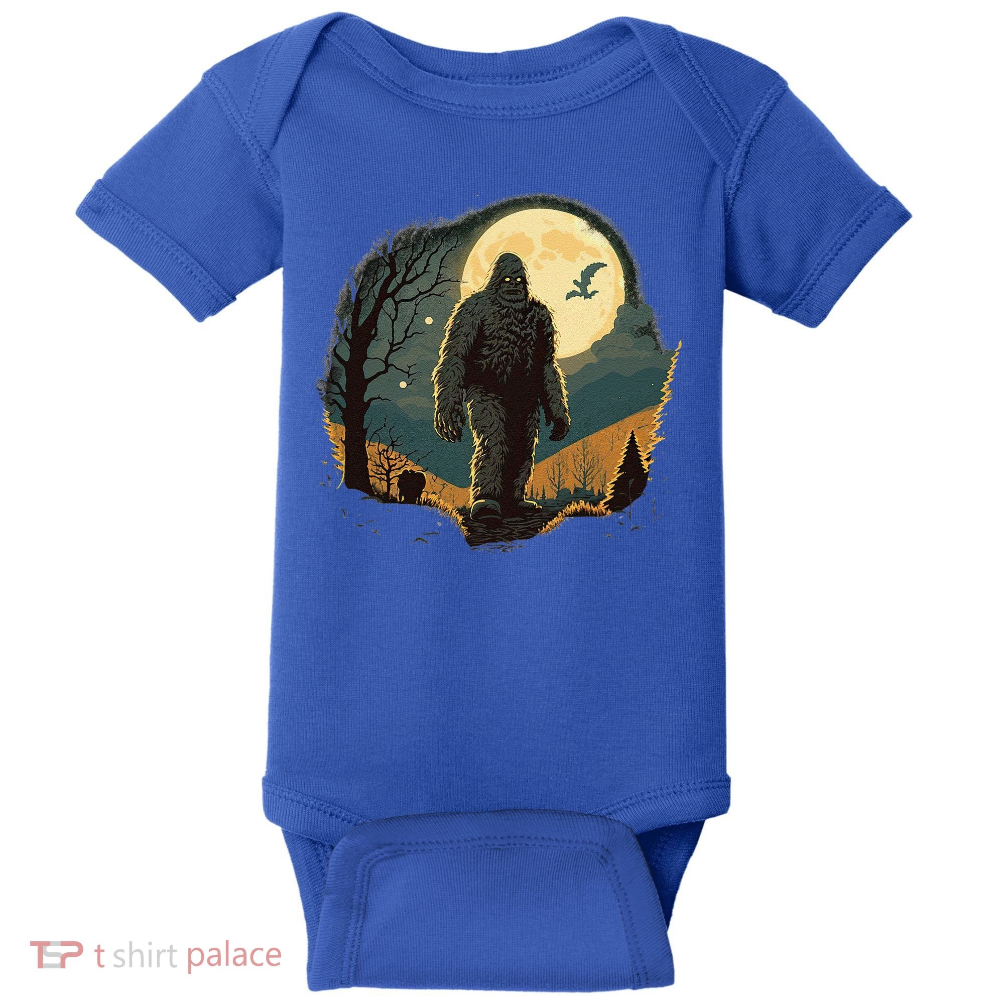 Bigfoot Sasquatch Cool Yeti Halloween Baby Bodysuit