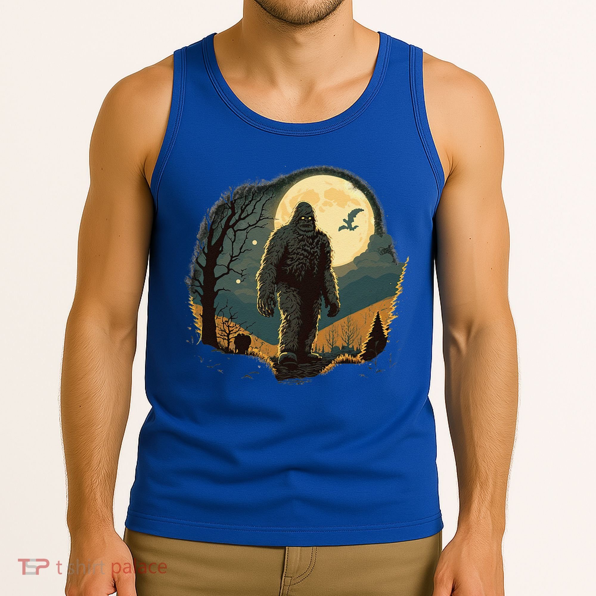 Bigfoot Sasquatch Cool Yeti Halloween Tank Top