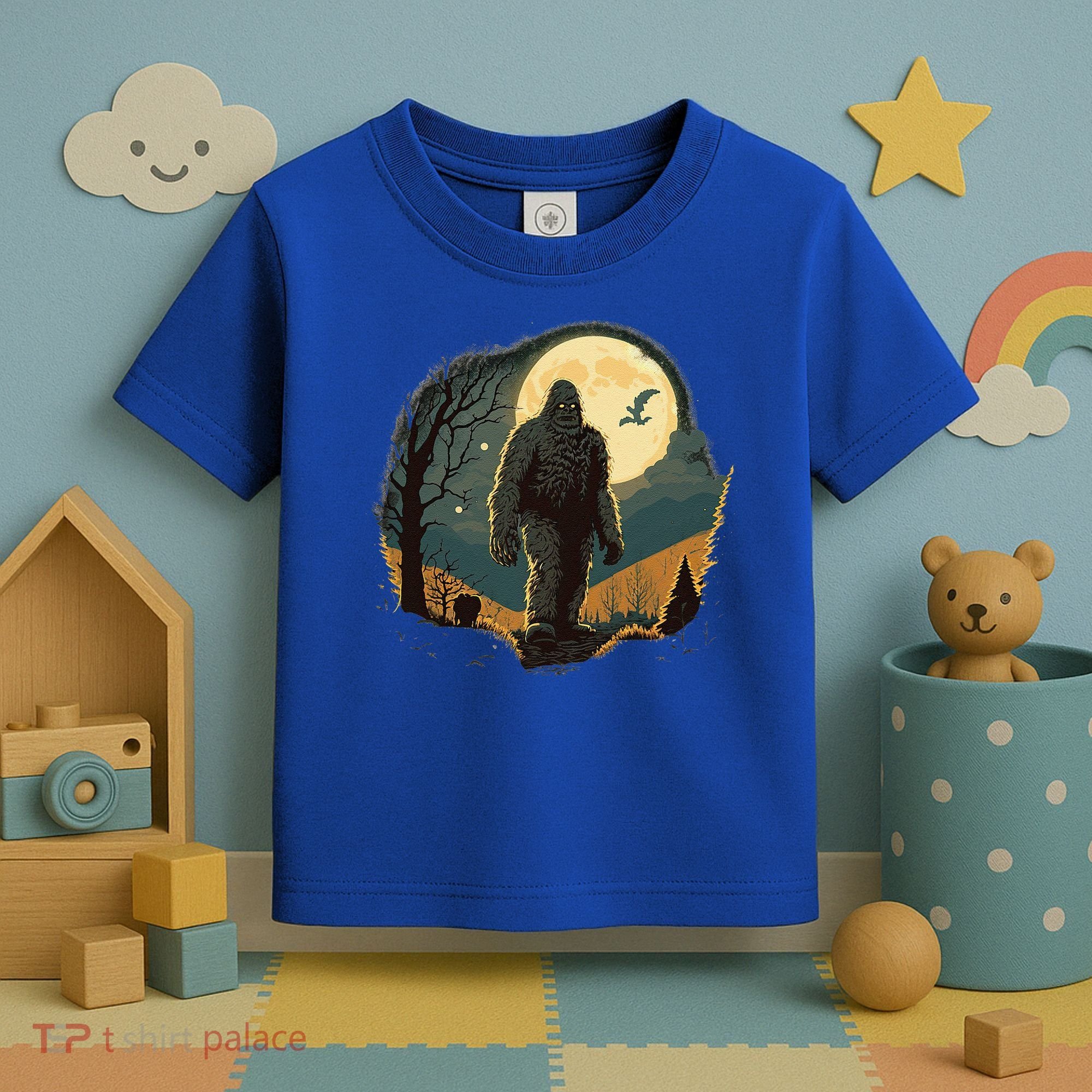 Bigfoot Sasquatch Cool Yeti Halloween Toddler T-Shirt