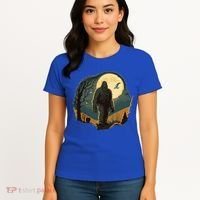 Bigfoot Sasquatch Cool Yeti Halloween Women's T-Shirt thumb 4