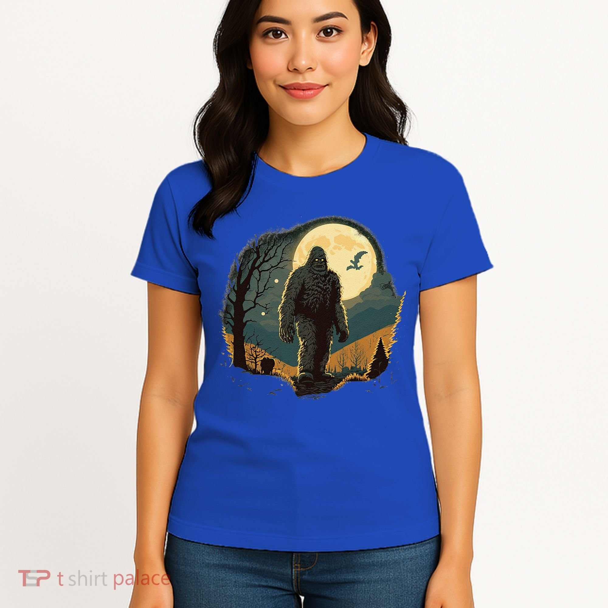 Bigfoot Sasquatch Cool Yeti Halloween Women's T-Shirt