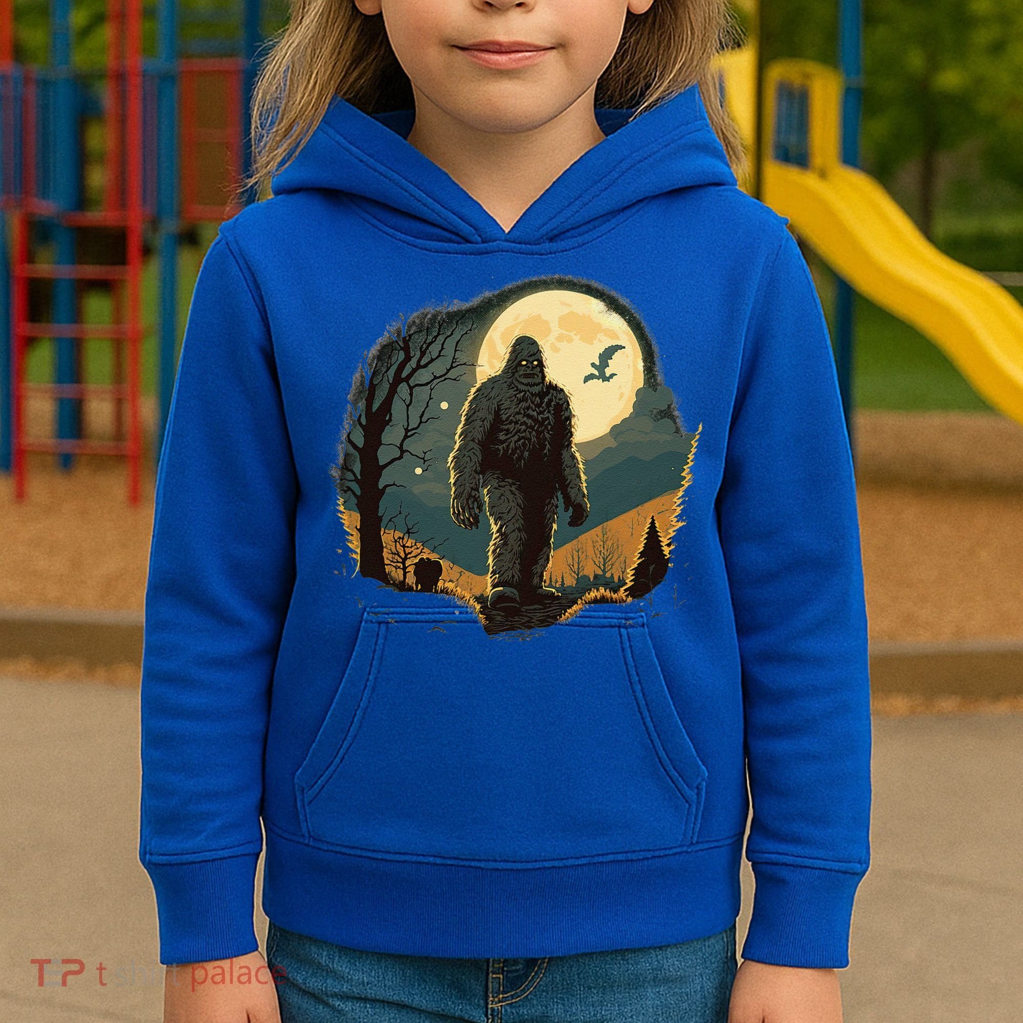 Bigfoot Sasquatch Cool Yeti Halloween Kids Hoodie