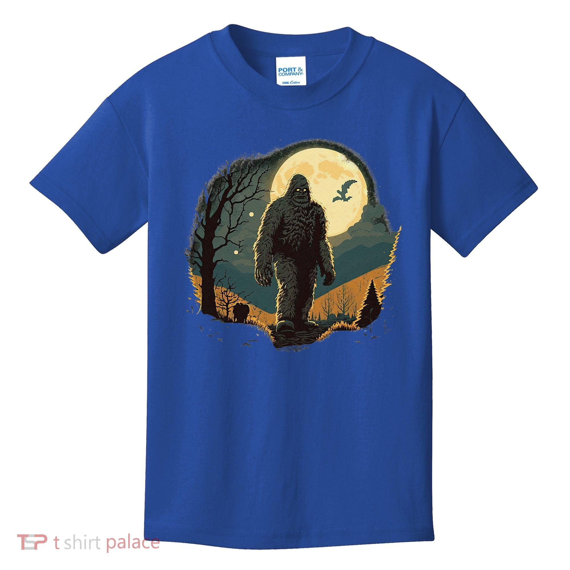 Bigfoot Sasquatch Cool Yeti Halloween Kids T-Shirt