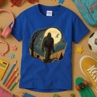 Bigfoot Sasquatch Cool Yeti Halloween Kids T-Shirt thumb 3
