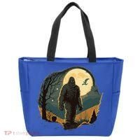 Bigfoot Sasquatch Cool Yeti Halloween Tote Bag thumb 0