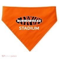 Burrowhead Stadium Cincinnati Football USA-Made Doggie Bandana thumb 0